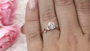 Style 103319: Double Swirl Lab Diamond Engagement Ring