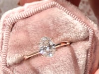 Style 103173: Scottsdale Solitaire Engagement Ring with a Double Four Prong Head