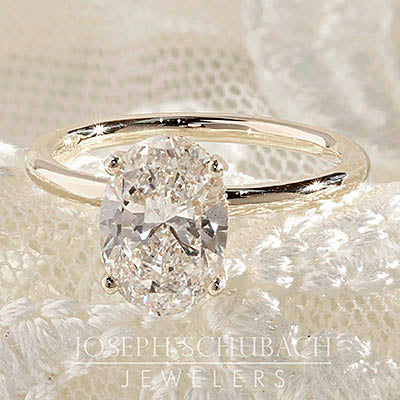 Oval Duchess Engagement Ring - Stone Detail