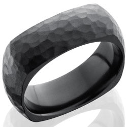 Style 103904: Zirconium 8mm Domed, Square Band