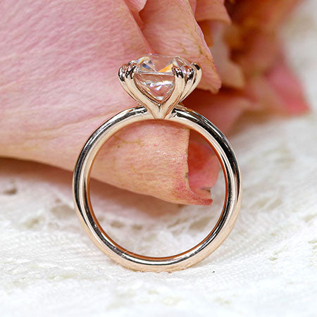 Scottsdale Solitaire Engagement Ring with a Double Four Prong Head
