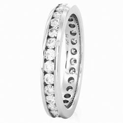 Channel Set Anniversary Band With 2mm Round Stones (Style 102093)