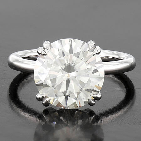 Style 103173: Scottsdale Solitaire Engagement Ring with a Double Four Prong Head