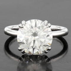 Scottsdale Solitaire Engagement Ring with a Double Four Prong Head