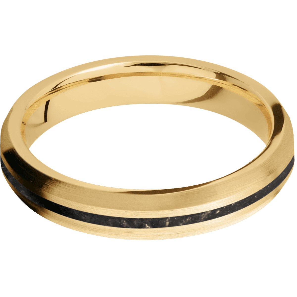 10K Yellow Gold + Satin , Satin Finish