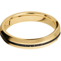 10K Yellow Gold + Satin , Satin Finish