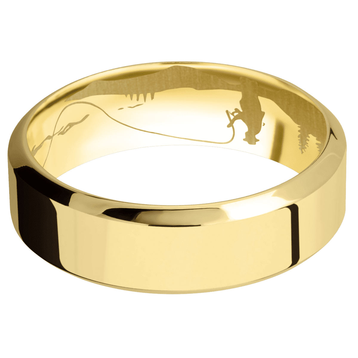 14K Yellow Gold with Polish , Polish Finish