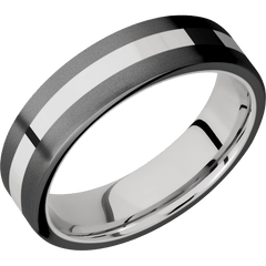 Zirconium + Bead Finish + Palladium Silver