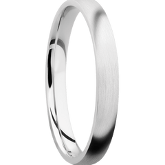 14K White Gold + Satin Finish