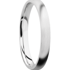 14K White Gold + Satin Finish