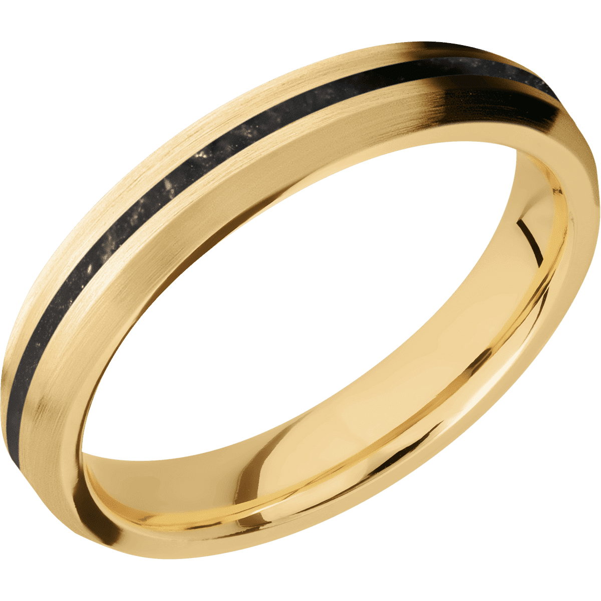 10K Yellow Gold + Satin , Satin Finish