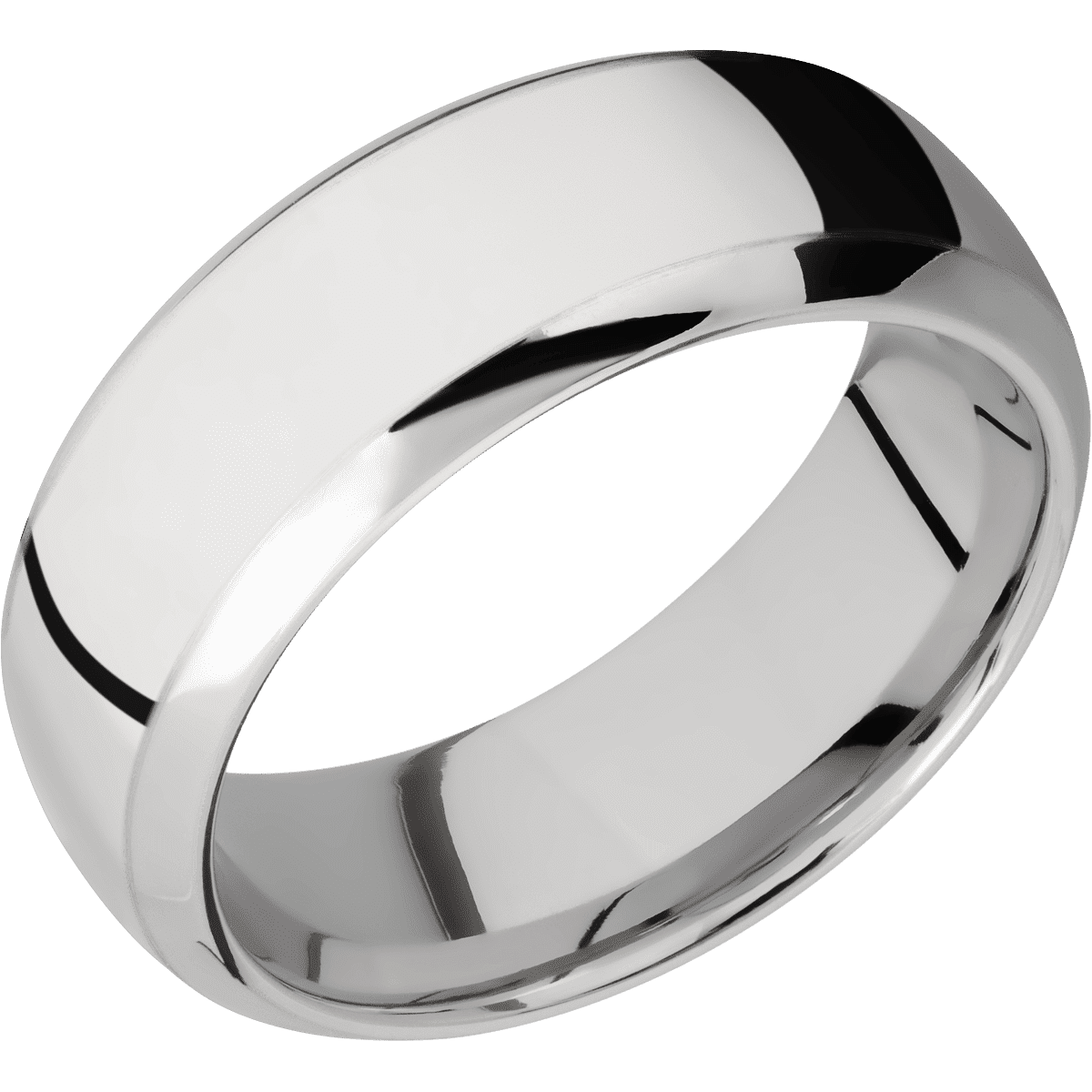 14K White Gold + Polish , Polish Finish