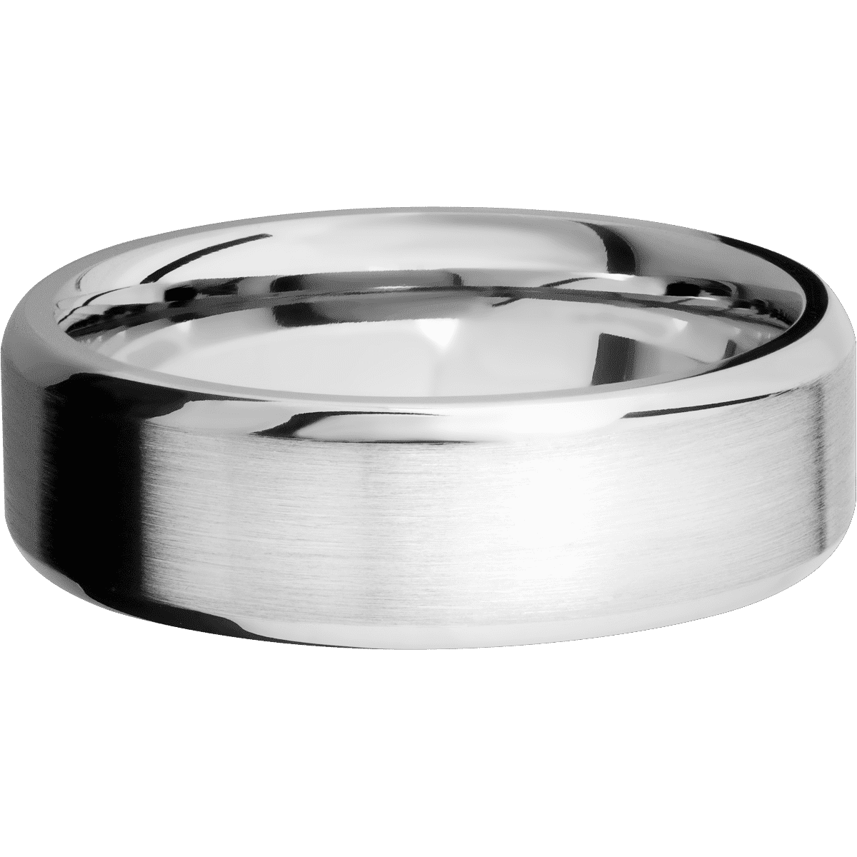 14K White Gold + Satin , Polish Finish