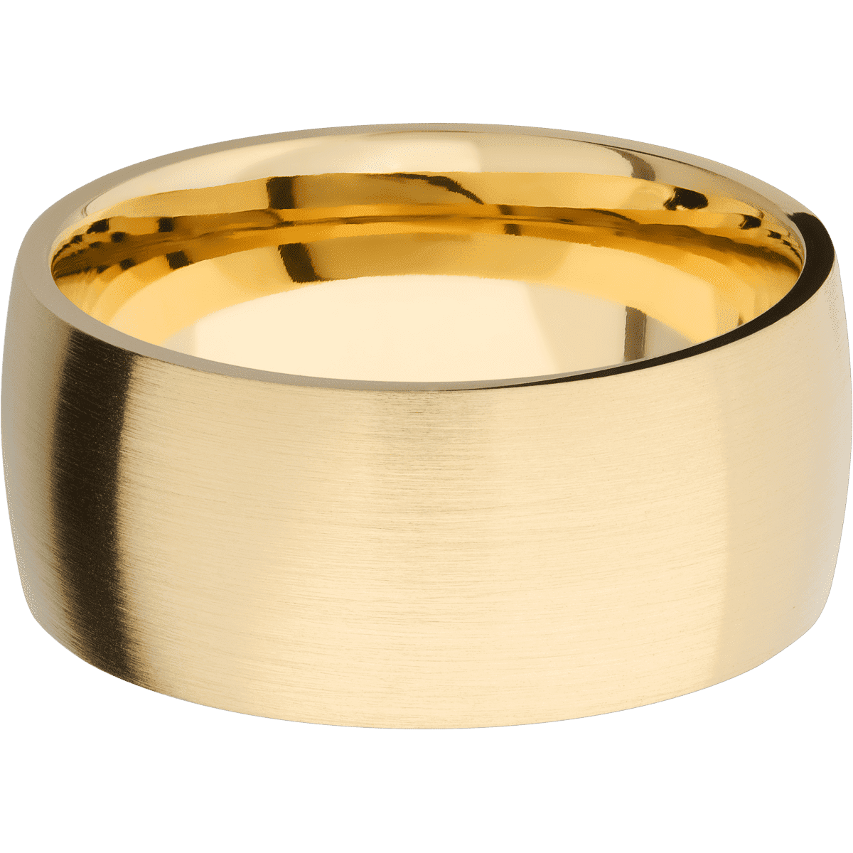 14K Yellow Gold with Satin Finish