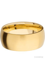 9 mm wide Domed 14K Yellow Gold band.