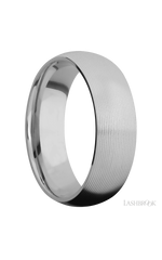 7 mm wide Domed Titanium band.