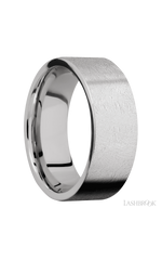 8 mm wide Flat Cobalt Chrome band.