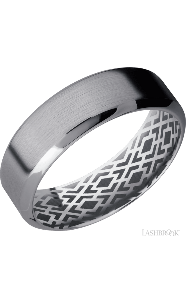 7 mm wide High Bevel Tantalum band.