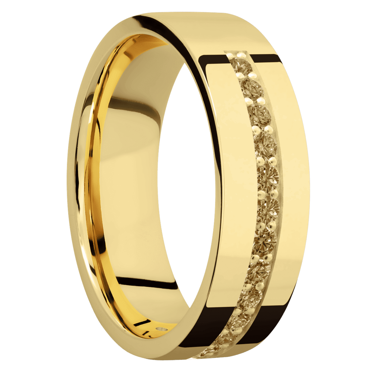 14K Yellow Gold + Polish Finish
