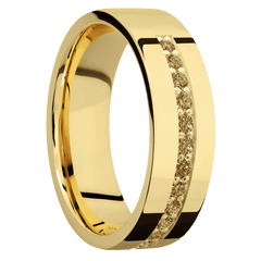 14K Yellow Gold + Polish Finish