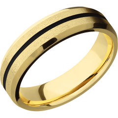 10K Yellow Gold + Stone , Polish Finish
