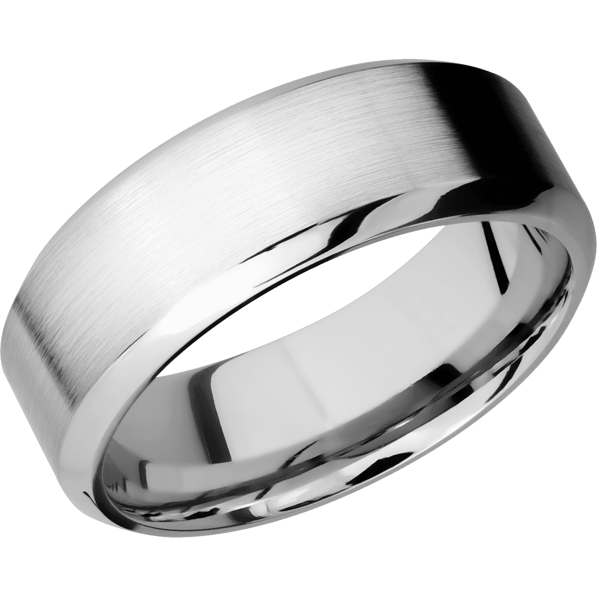 14K White Gold with Satin , Polish Finish