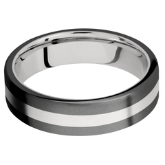 Zirconium + Bead Finish + Palladium Silver