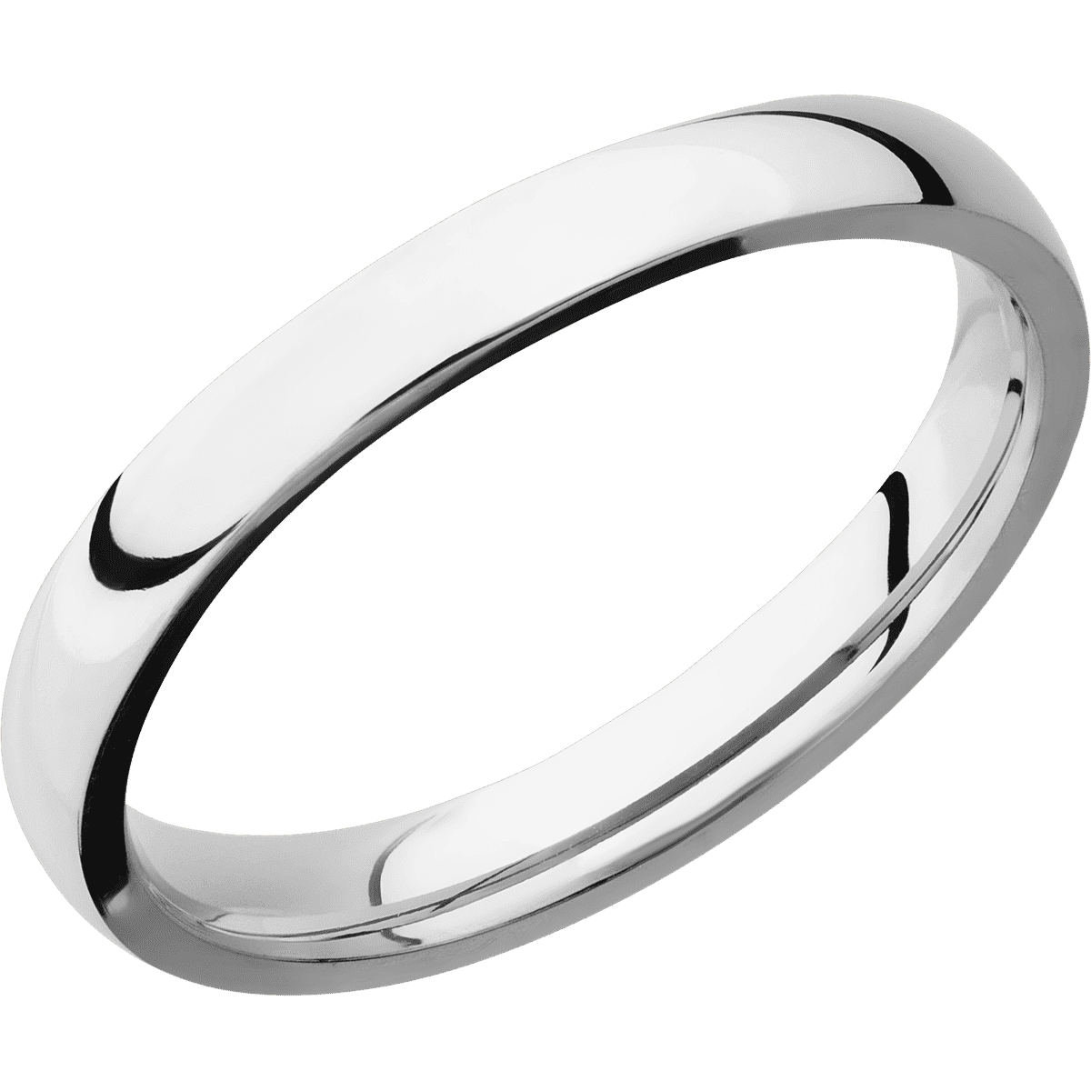 18K White Gold + Polish Finish