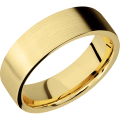 22K Yellow Gold + Satin Finish