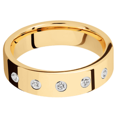 14K Yellow Gold + Polish Finish