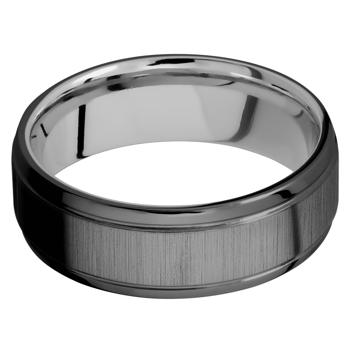 Zirconium + Crosssatinblack , Polish Finish + Titanium