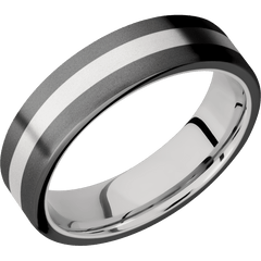 Zirconium + Bead Finish + Palladium Silver