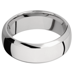 14K White Gold + Polish , Polish Finish