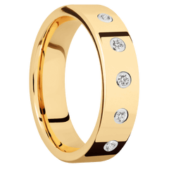 14K Yellow Gold + Polish Finish