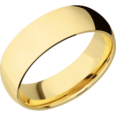 14K Yellow Gold + Polish Finish