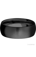 8 mm wide Domed Zirconium band.