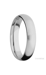 5 mm wide Domed Titanium band.