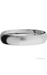 5 mm wide Domed Titanium band.