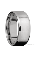 8 mm wide Beveled Cobalt Chrome band.