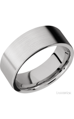 8 mm wide Flat Cobalt Chrome band.