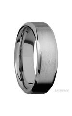 7 mm wide Beveled Titanium band.