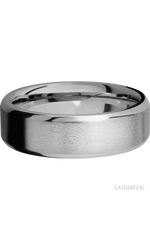 7 mm wide Beveled Titanium band.