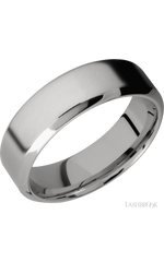 7 mm wide High Bevel Titanium band.