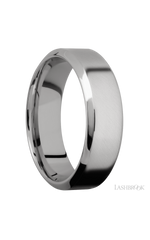7 mm wide High Bevel Titanium band.