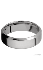 7 mm wide High Bevel Titanium band.