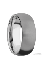 8 mm wide Domed Titanium band.