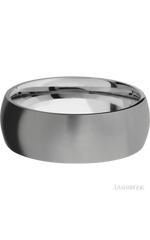 8 mm wide Domed Titanium band.