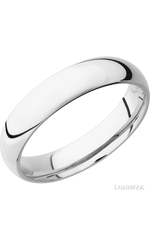 5 mm wide Domed Cobalt Chrome band.