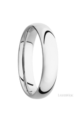 5 mm wide Domed Cobalt Chrome band.
