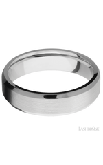 6 mm wide Beveled Cobalt Chrome band.